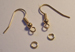 Earring hook - fish hook with ball